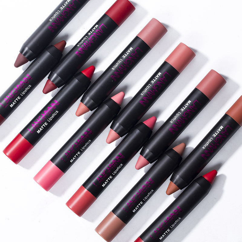12 Farben Velvet Lippenstift Matt Set Wasserfest Smooth Red Tint 12 Pcs Batom Kit Makeup